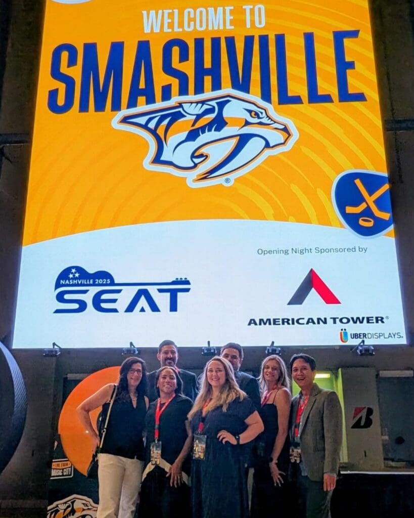 American Tower team who sponsored Opening Night in Nashville